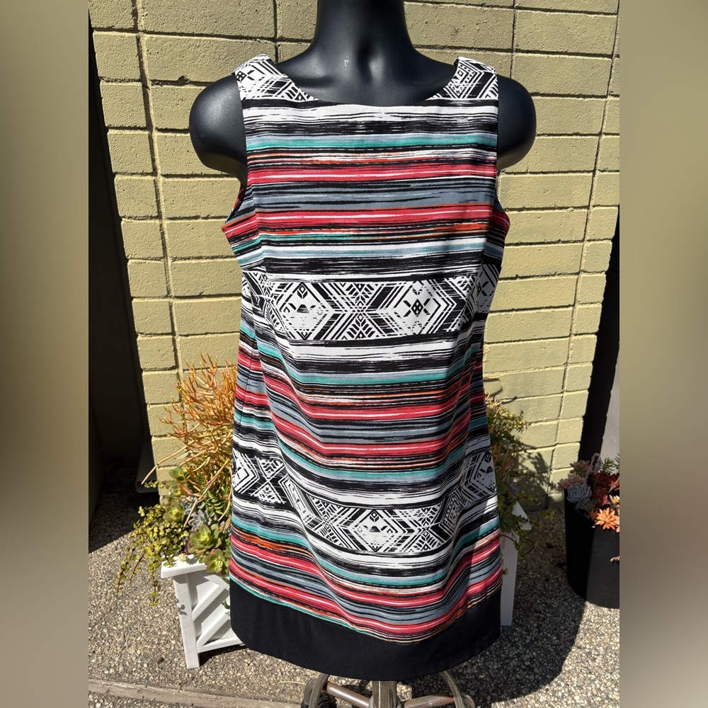 Pattern Sleeveless Dress
